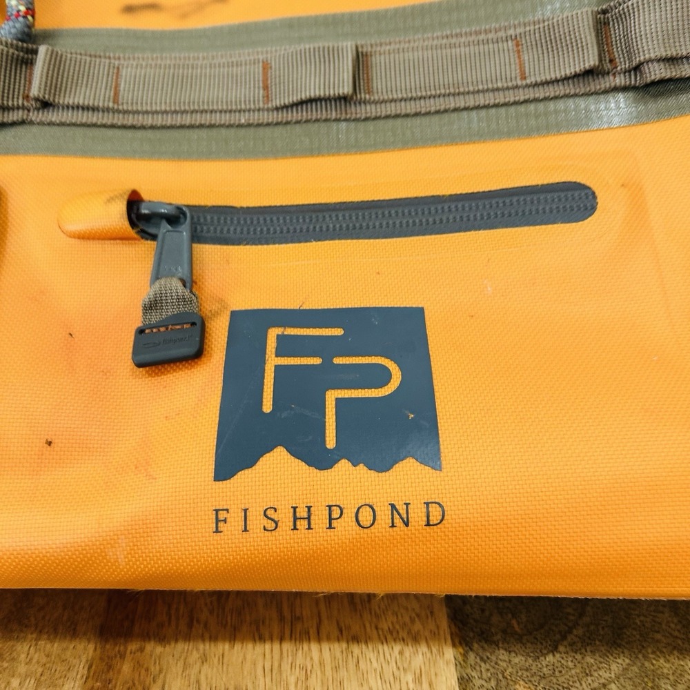 Fishpond Thunderhead Submersible Orange Duffel- Eco Luggage Used One Hole - Picture 5 of 11